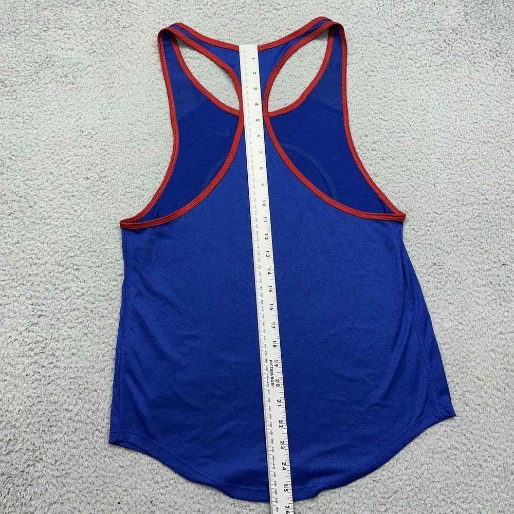Nike The Nike Tee 34233X-CB1 Dri-Fit Size XS MLB Chicago Cubs Racerback Tank Top